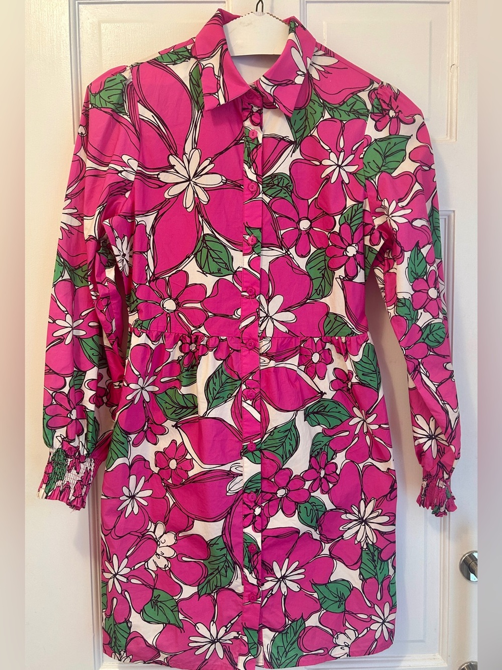Flora Bea Women's Tinsley mini Dress  Sz XS In-bloom ivory